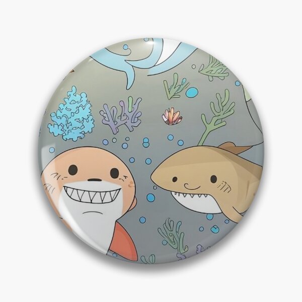 Item preview, Great Watercolour Lemon Surfacing Shark designed and sold by DunuStore.