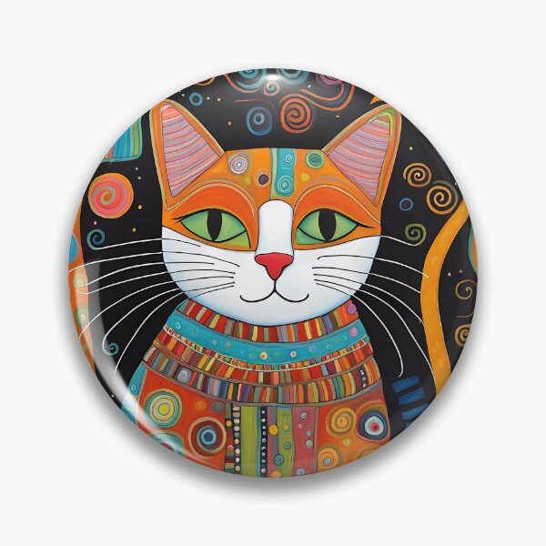 Item preview, Folk Art Cat designed and sold by Colin Bentham.