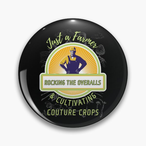 Item preview, Just A Farmer Rocking Overalls & Cultivating Couture Crops designed and sold by ZenZooVibes.