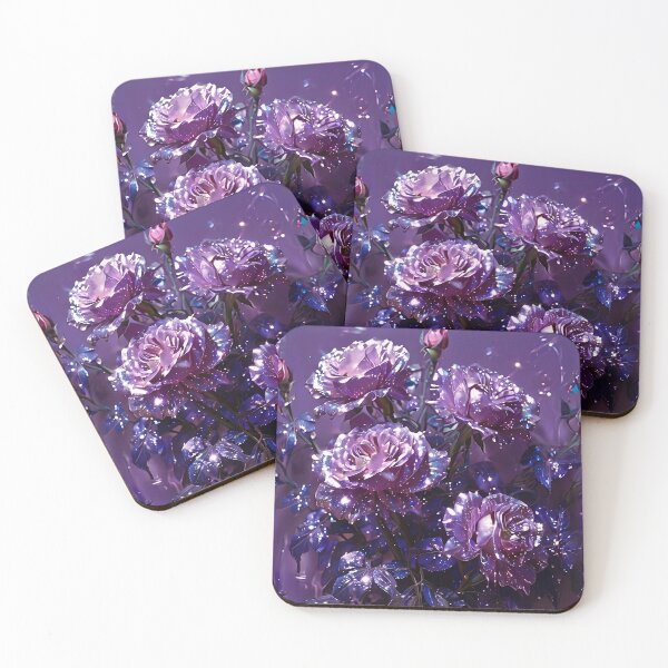 Item preview, Beautiful Purple Roses Pattern - Moonlit Blooms designed and sold by Creative.Shop.