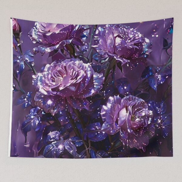 Item preview, Beautiful Purple Roses Pattern - Moonlit Blooms designed and sold by Creative.Shop.