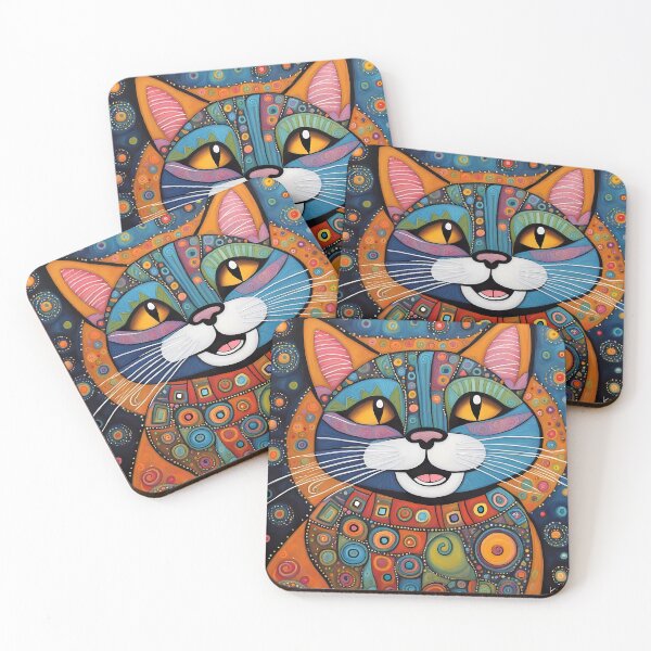 Item preview, Folk Art Cat designed and sold by Colin Bentham.