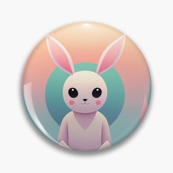Item preview, Serene Forest Haven - Minimalist Pastel Bunny Art designed and sold by SunnedCat.