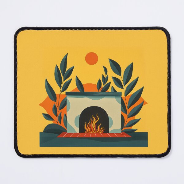 Item preview, Embrace of Warmth: A Cozy Fireplace designed and sold by unimuse.
