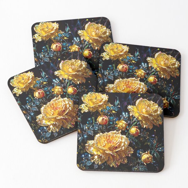 Item preview, Beautiful Yellow Roses Pattern - Moonlit Blooms designed and sold by Creative.Shop.