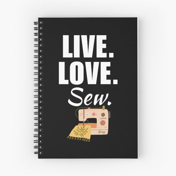 Item preview, Live, love, sew. Sewing hobby lovers funny quote or saying, sewciopath grandma club designed and sold by NBSStore.