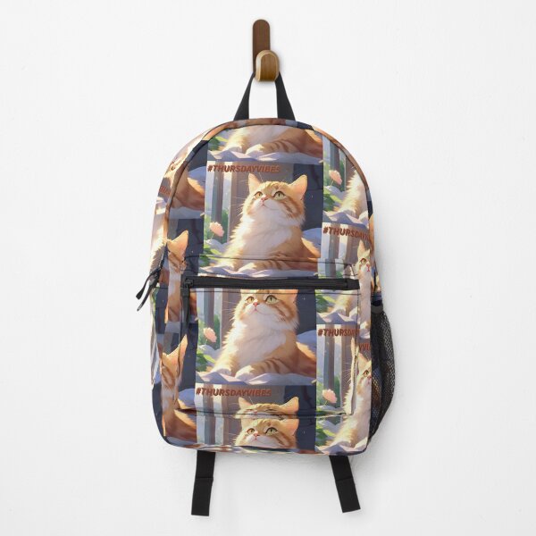 Item preview, #THURSDAYVIBES CAT designed and sold by AmazingBackDrop.
