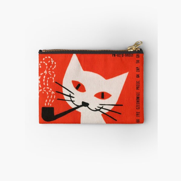 Item preview, Vintage Polish Matchbox Label Cat Smoking Pipe designed and sold by beatrice555.