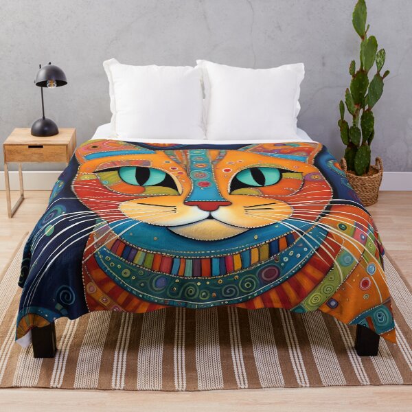 Item preview, Folk Art Cat designed and sold by Colin Bentham.