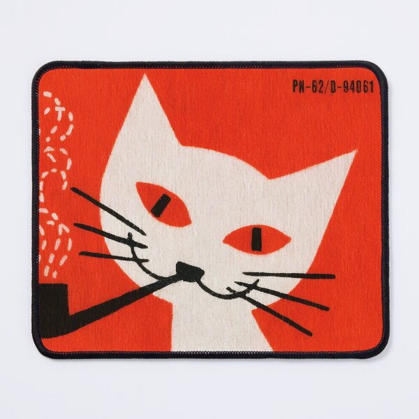 Item preview, Vintage Polish Matchbox Label Cat Smoking Pipe designed and sold by beatrice555.