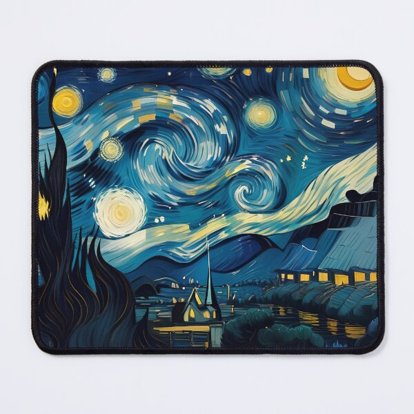 Artikelvorschau, Vincent Van Gogh Starry Night Pattern entworfen und verkauft von TheArtOfPat.