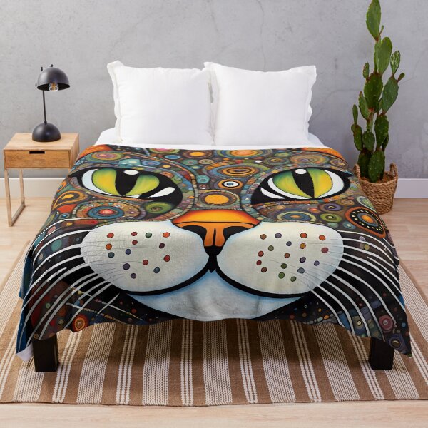 Item preview, Folk Art Cat designed and sold by Colin Bentham.