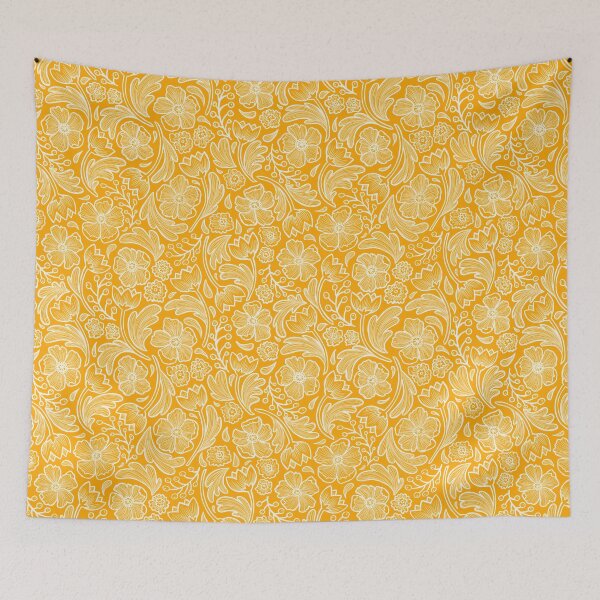 Item preview, Fall Floral- Saffron Yellow designed and sold by Studio-Ithelda.
