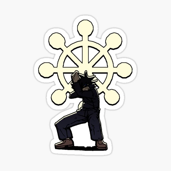 Golden wheel Sticker
