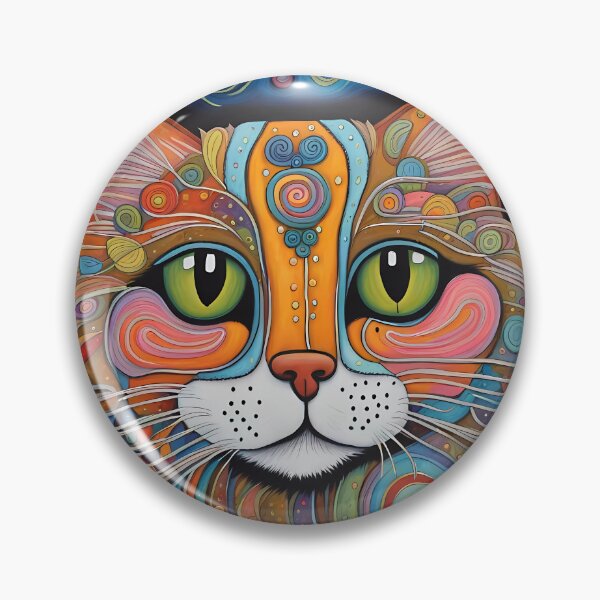 Item preview, Folk Art Cat designed and sold by Colin Bentham.