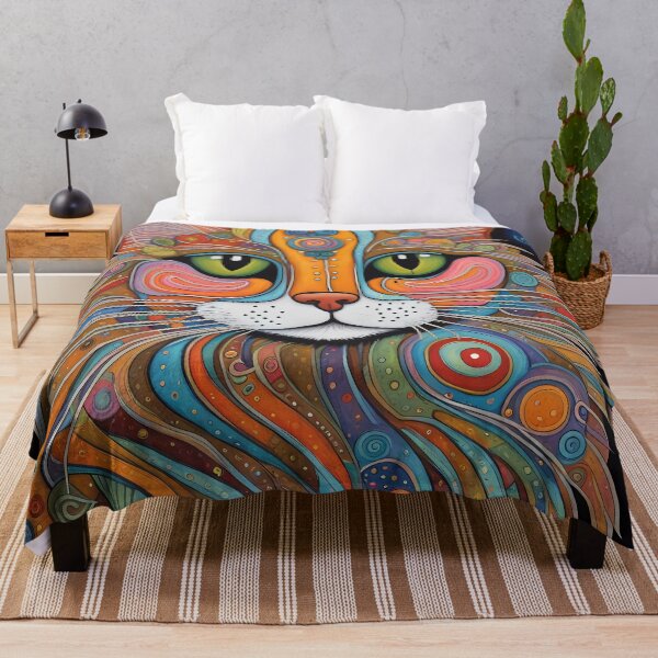 Item preview, Folk Art Cat designed and sold by Colin Bentham.