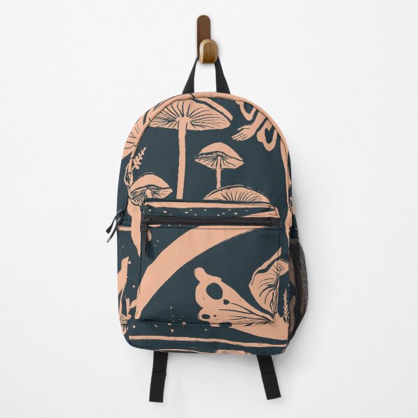 Item preview, Queen of Mushrooms | Inky Black & Peach designed and sold by Daniel Watts.