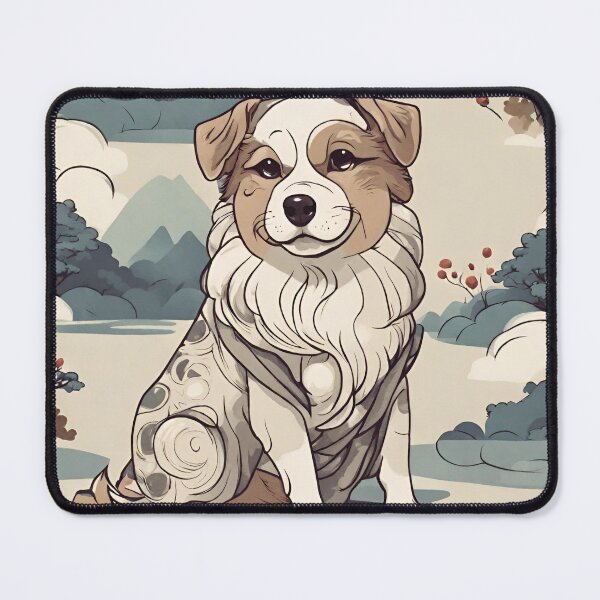 Artikelvorschau, süßer Hund im japanischen Kunststil entworfen und verkauft von cloudzer0000.