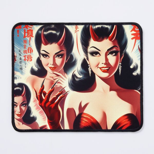 Item preview, Retro Japanese Evil Girl designed and sold by PulpVintage.