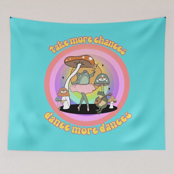 Item preview, Take More Chances Dance More Dances, Dancing Frogs, Frog Lover, Cottagecore Froggy Classic T-Shirt designed and sold by ButtonBonanza.
