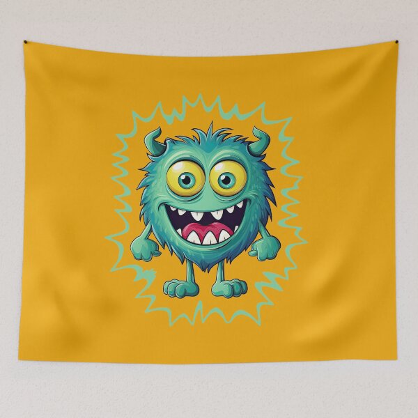 Item preview, Cute smile monster green designed and sold by AllYouNeed777.