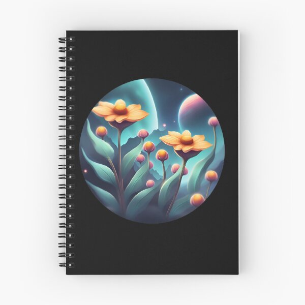 Item preview, Honeyed Blooms: Otherworldly Floral Delight in Cosmic Landscape designed and sold by Chelevisuals.