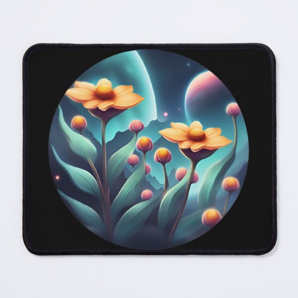 Item preview, Honeyed Blooms: Otherworldly Floral Delight in Cosmic Landscape designed and sold by Chelevisuals.