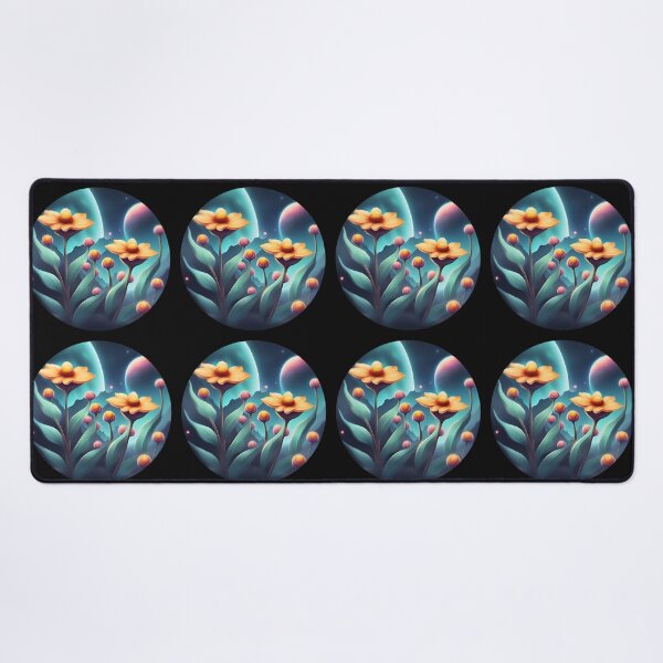 Item preview, Honeyed Blooms: Otherworldly Floral Delight in Cosmic Landscape designed and sold by Chelevisuals.