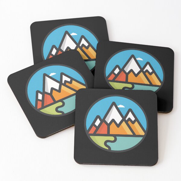 Item preview, Mountains view in circle designed and sold by moderncolor.