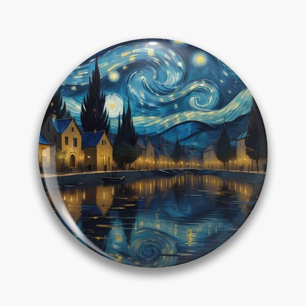 Item preview, Vincent Van Gogh Starry Night Pattern designed and sold by TheArtOfPat.
