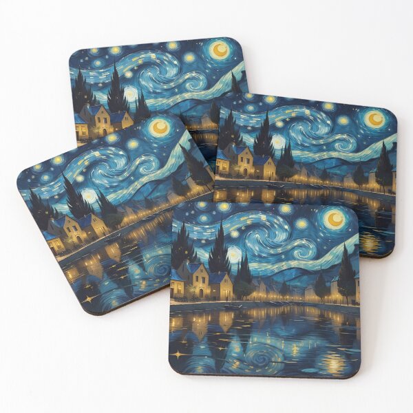 Item preview, Vincent Van Gogh Starry Night Pattern designed and sold by TheArtOfPat.