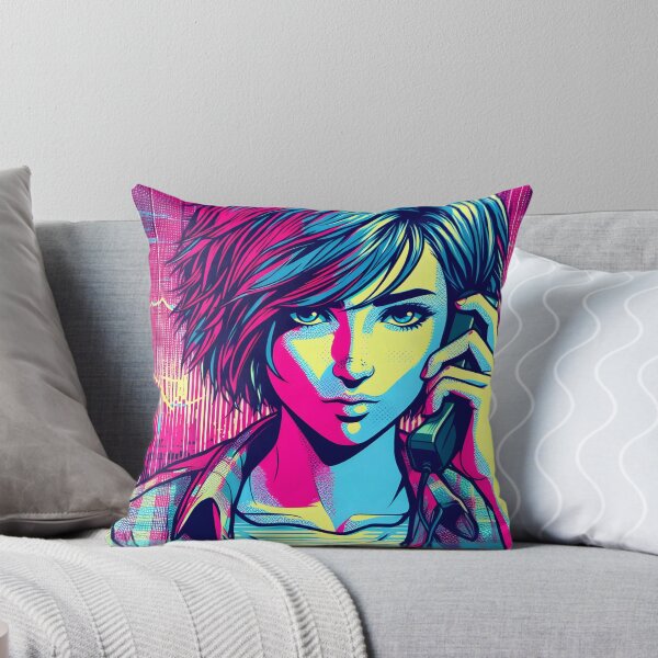 Item preview,  "Neon Glitch Goddess Girl: Unleash Your Futuristic Style!" designed and sold by Cocodino ⭐⭐⭐⭐⭐.