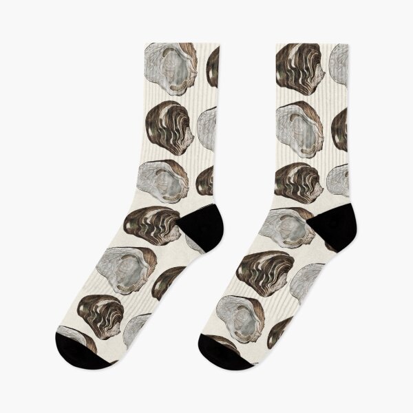 Item preview, Vintage oyster seashells illustration  designed and sold by helga-wigandt.
