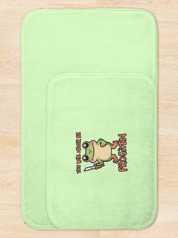 Thumbnail 5 of 6, Bath Mat, You will never be Frogiven designed and sold by CosmicFreedom9.
