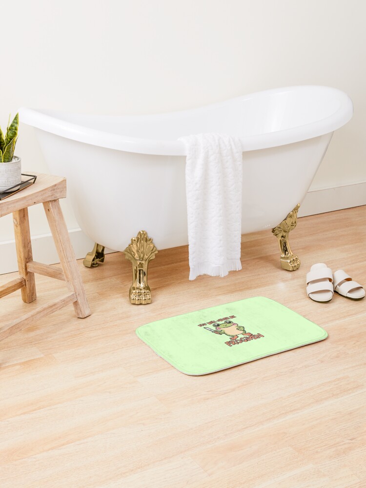 Thumbnail 2 of 6, Bath Mat, You will never be Frogiven designed and sold by CosmicFreedom9.