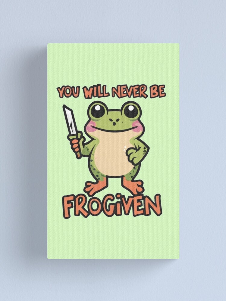 Thumbnail 1 of 3, Canvas Print, You will never be Frogiven designed and sold by CosmicFreedom9.