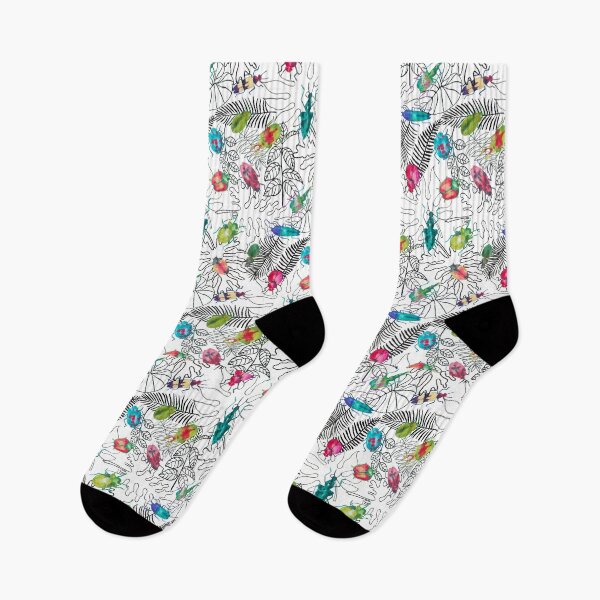 Item preview,  Beetle Bugs and Tropical Leaves designed and sold by LIMEZINNIASDES.