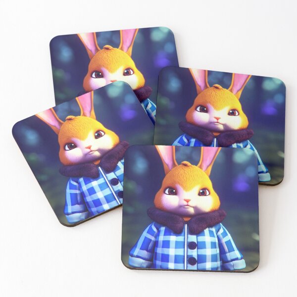 Item preview, Bunny with a plaid coat designed and sold by lalylaura.