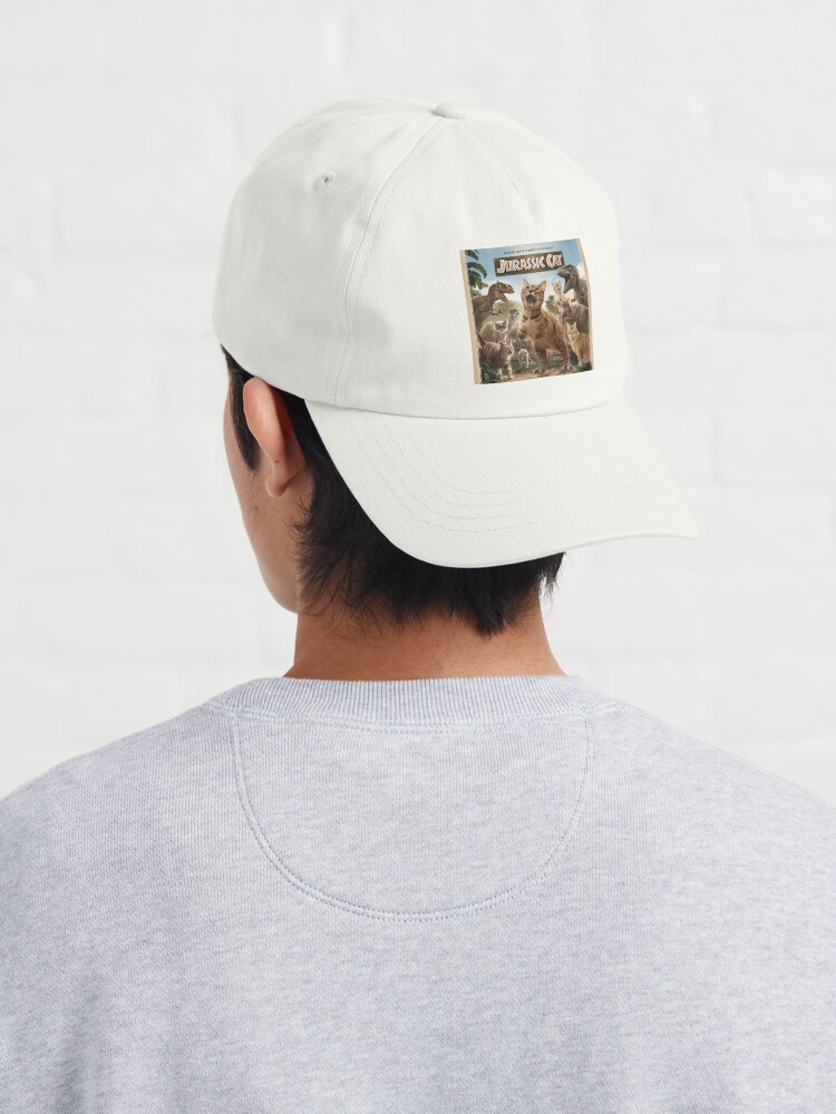 Imagen 4 de 7, Gorra con la obra El gato jurásico, diseñada y vendida por ricardoaraujosr.