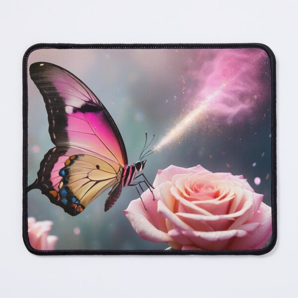 Item preview, BUTTERFLY ON A ROSE designed and sold by GypsyMerch.