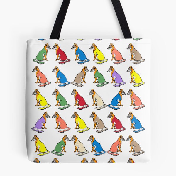 Item preview, Fox, Grey Fox, Delaware, Delaware Grey Fox, Delaware mammals, small mammals, wildlife, animal art, colorful animal patterns designed and sold by Colleen Macomber.