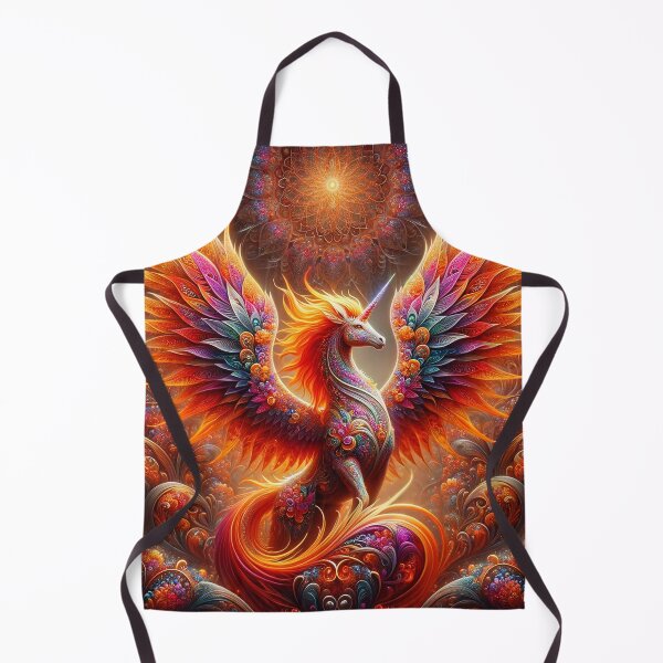 Item preview, Fantasy Phoenix Fire Unicorn 1 designed and sold by Fantasy Horseys.
