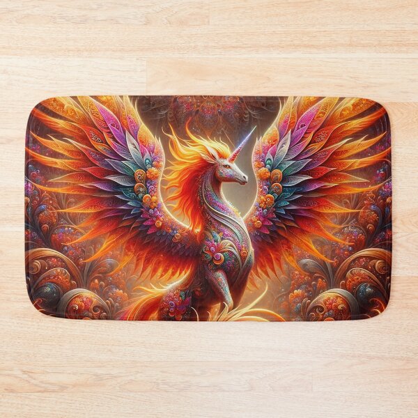 Item preview, Fantasy Phoenix Fire Unicorn 1 designed and sold by Fantasy Horseys.