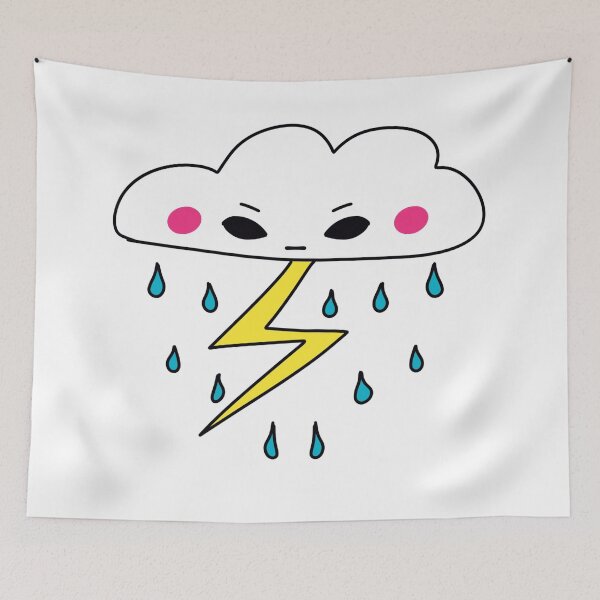 Item preview, Angry Little Cloud designed and sold by StrawberryUnicornCo.