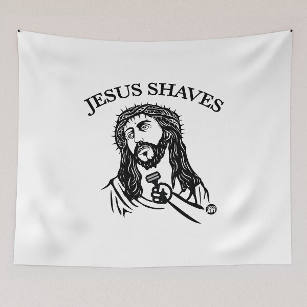 Item preview, JESUS SHAVES RAZOR designed and sold by TODD GOLDMAN.