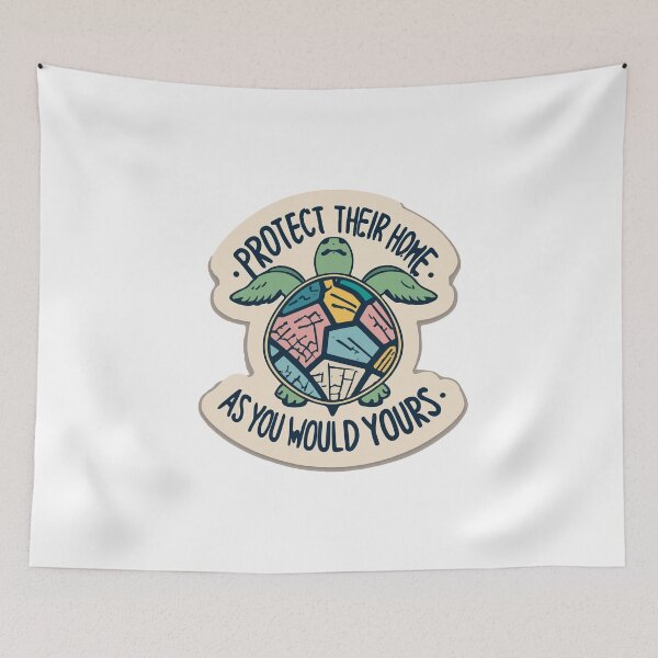 Item preview, World Map Turtle - Protect Their Home As You Would Yours designed and sold by NiftyWrx.