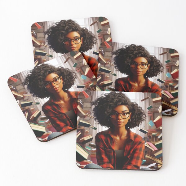Item preview, Girl surrounded by books #4 designed and sold by manbaito.