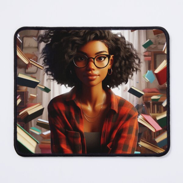Item preview, Girl surrounded by books #4 designed and sold by manbaito.