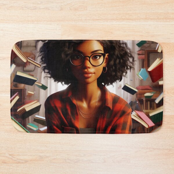 Item preview, Girl surrounded by books #4 designed and sold by manbaito.