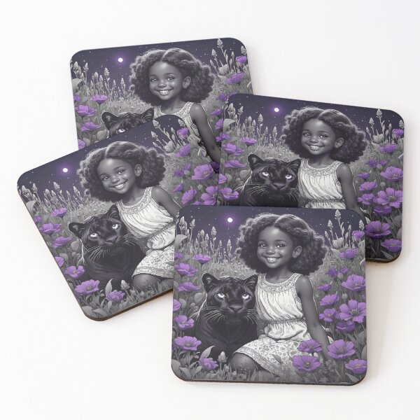 Item preview,  Little Girl and Panther As Friends #2 designed and sold by Gabriela McDaniel.